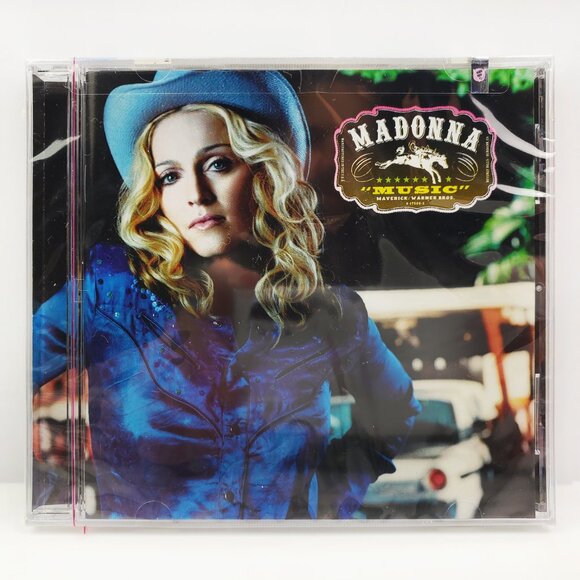 Madonna Music CD Album 2000 Y2K Sealed - Picture 1 of 9
